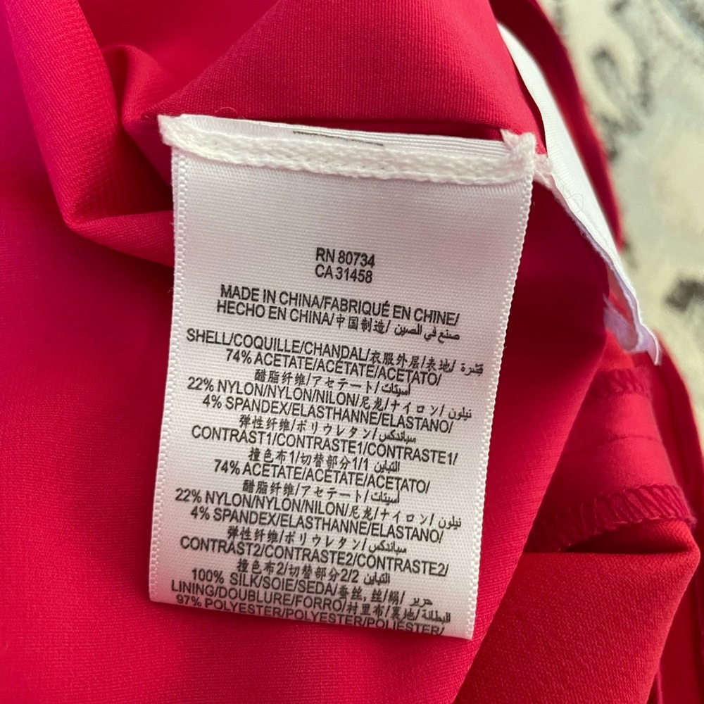 BCBGMaxAzria Jonesy Dress. Ruby Red Size 8 One Shoulder Cocktail Dress. NWOT. - Picture 7 of 7